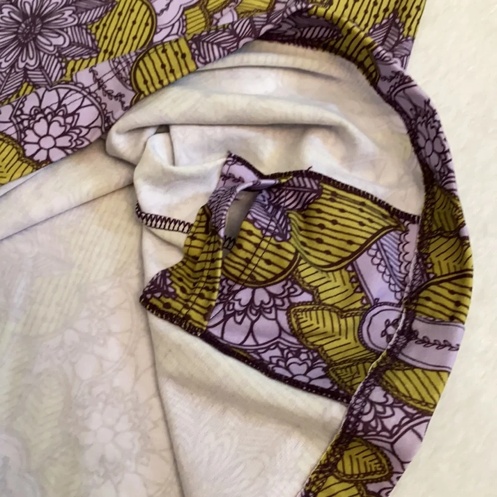 Prana | Amaya Athletic Active Dress Lupine Scallop Purple/Green Mandala Print S - Picture 9 of 16